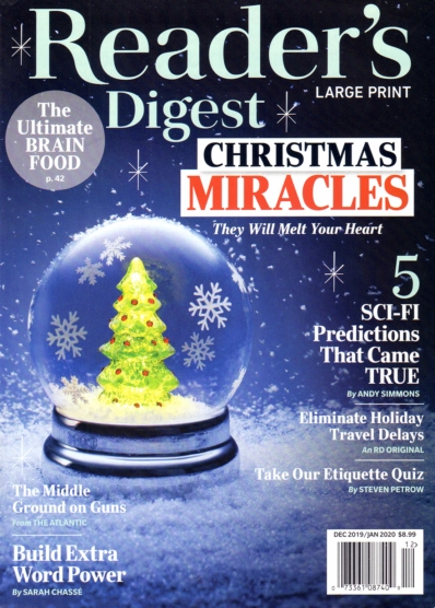 Reader's Digest - Large Print Edition December 01, 2019 Issue Cover
