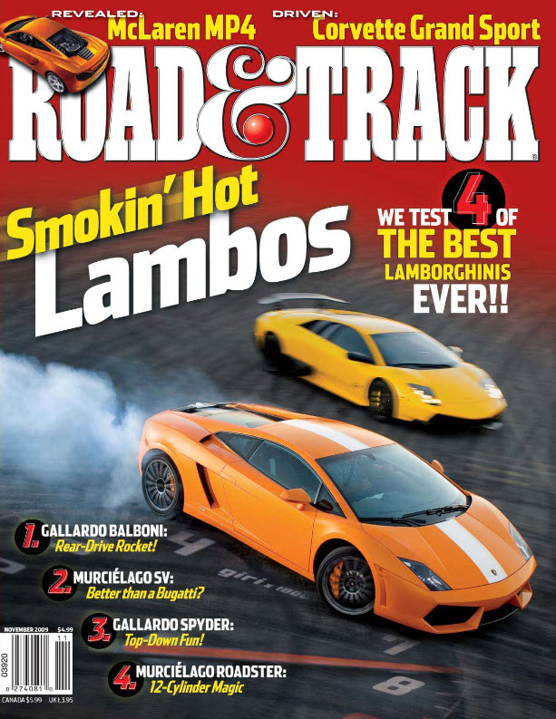 Road-and-Track November 01, 2009 Issue Cover