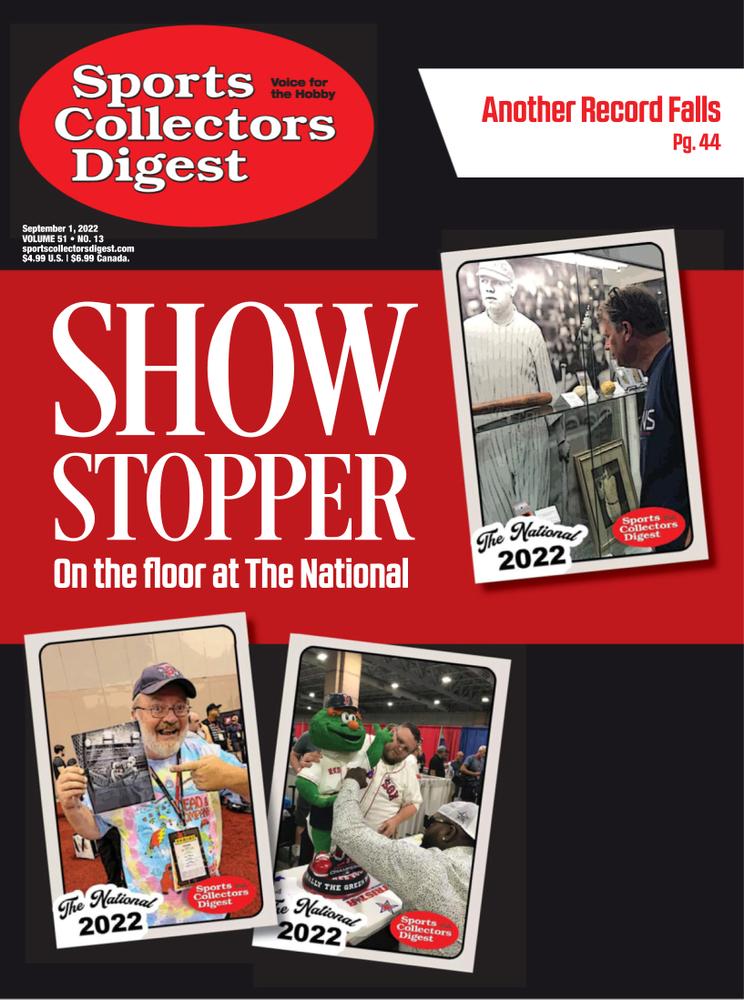 Sports-Collectors-Digest September 01, 2022 Issue Cover