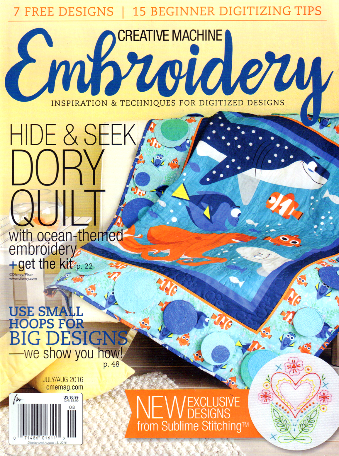 Creative-Machine-Embroidery July 01, 2016 Issue Cover