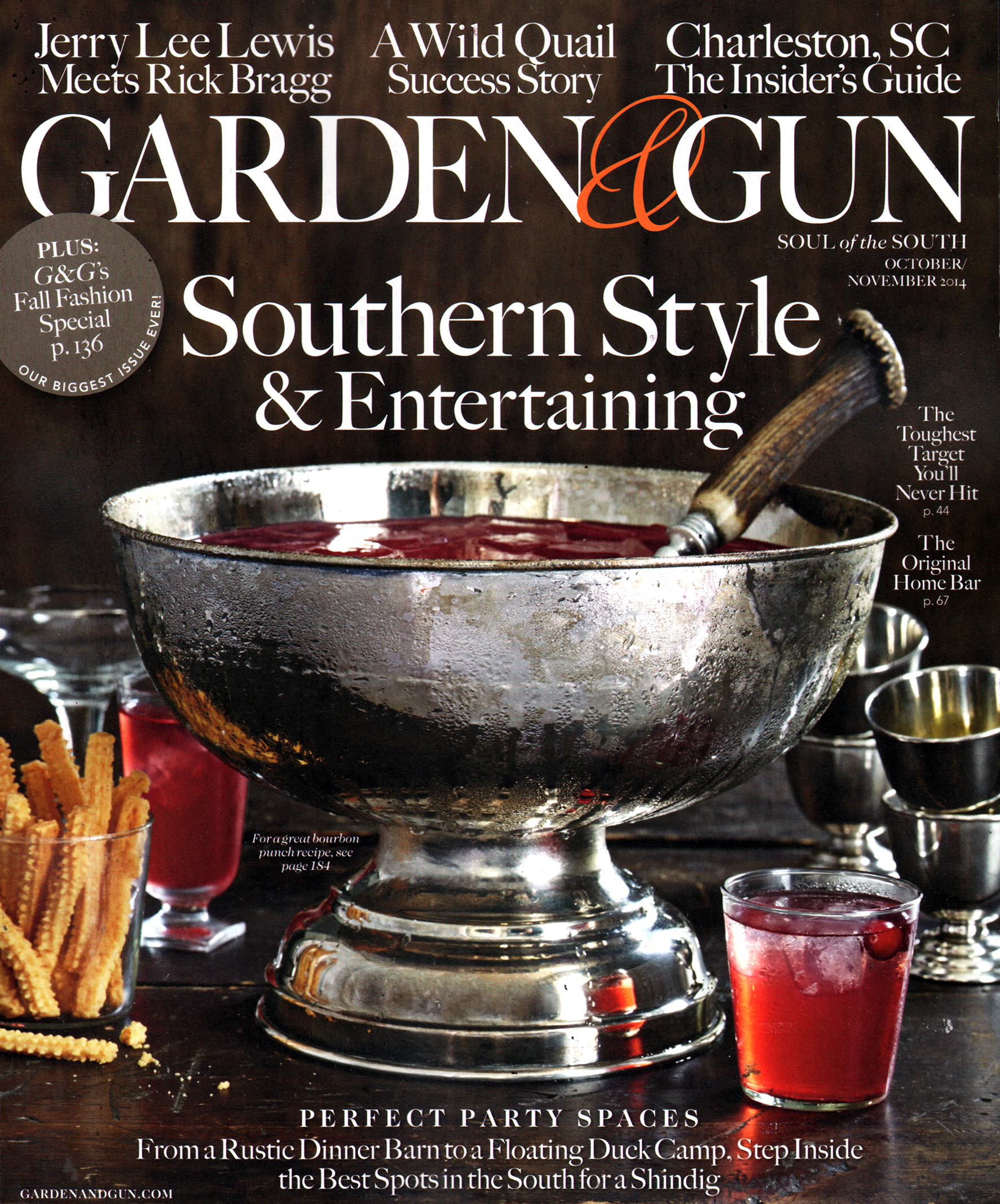 Garden-and-Gun October 01, 2014 Issue Cover