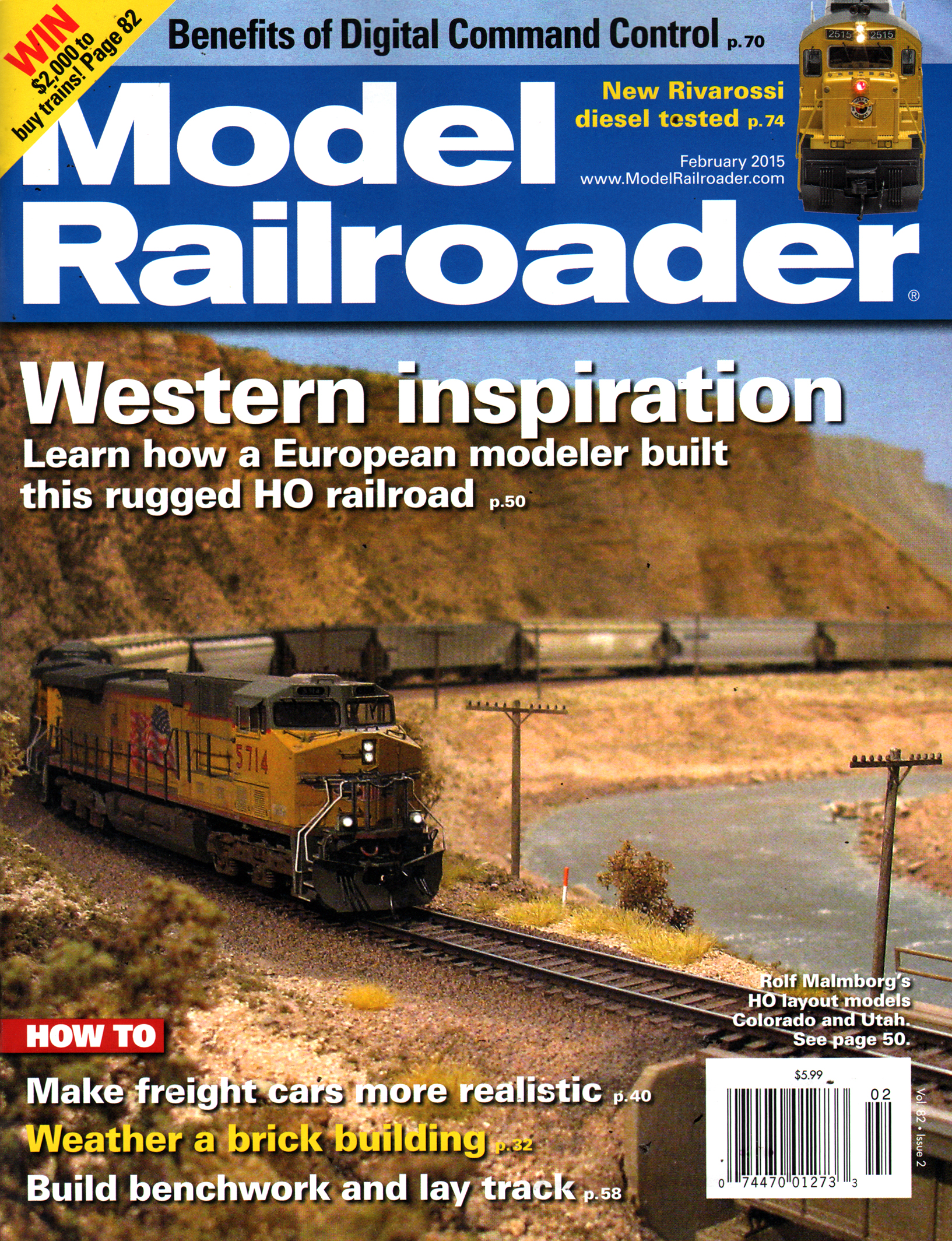 Model-Railroader February 01, 2015 Issue Cover