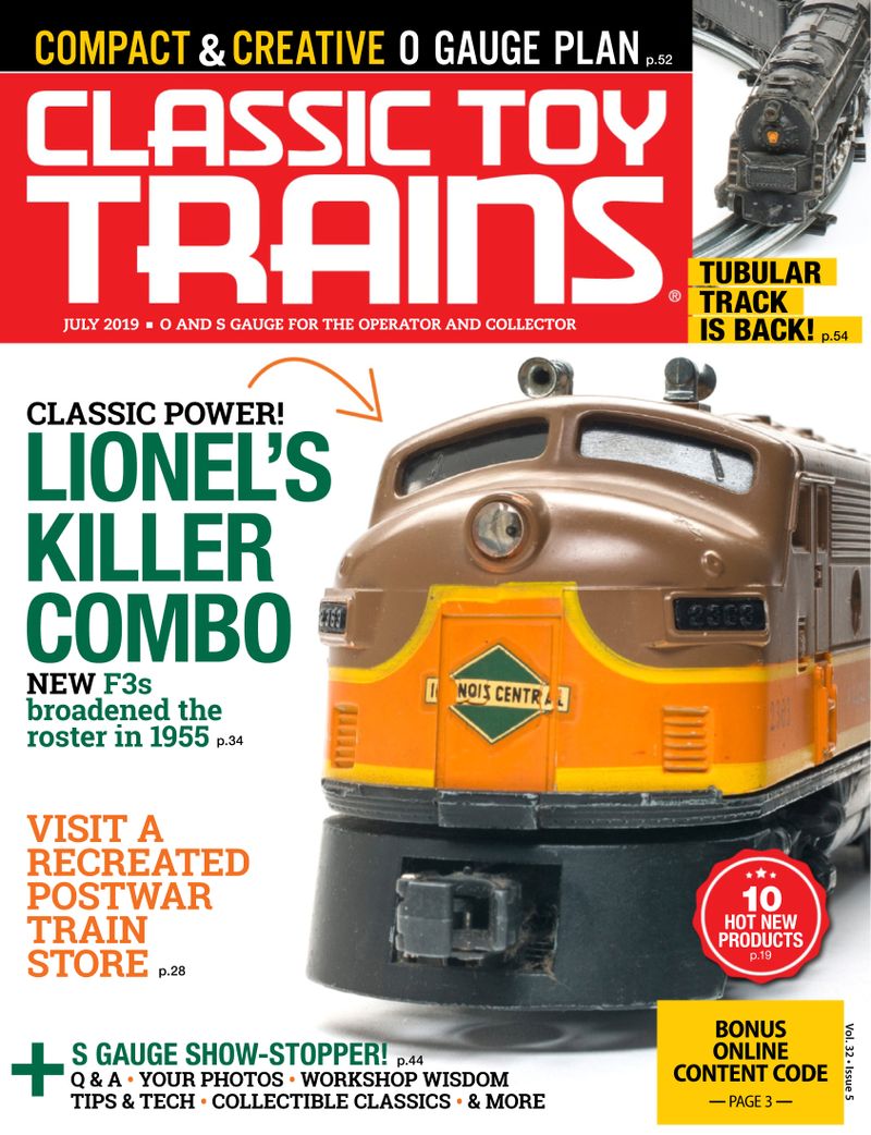 Classic-Toy-Trains July 01, 2019 Issue Cover