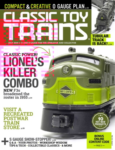 Classic Toy Trains July 01, 2019 Issue Cover