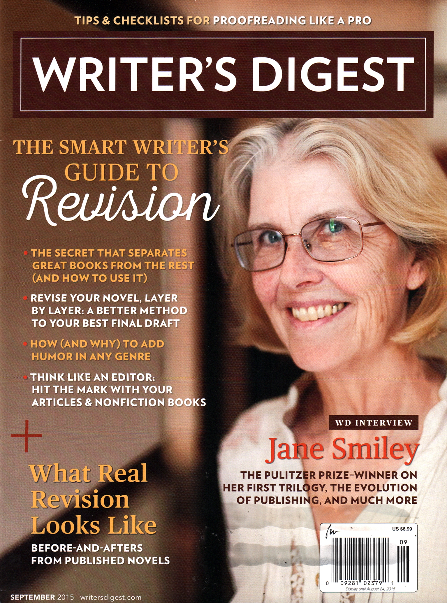 Writers-Digest September 01, 2015 Issue Cover
