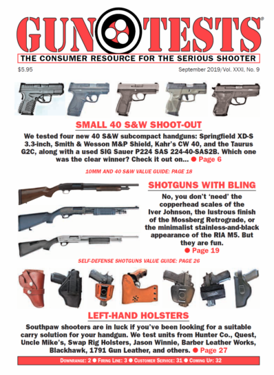 Gun Tests September 01, 2019 Issue Cover