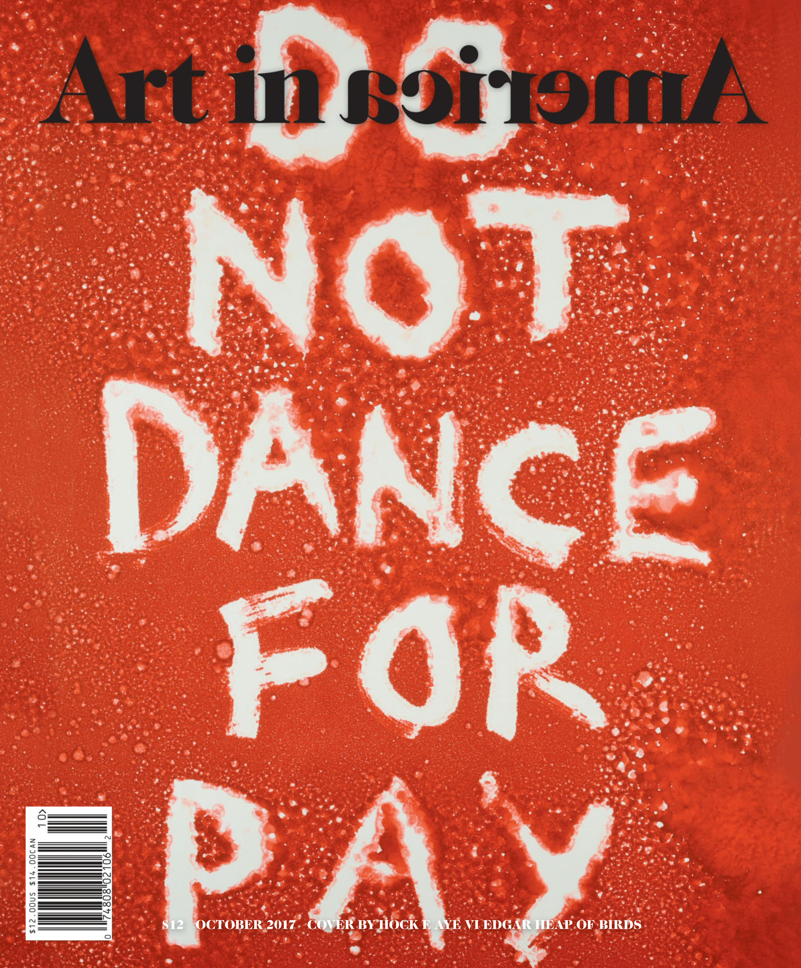 Art-In-America October 01, 2017 Issue Cover
