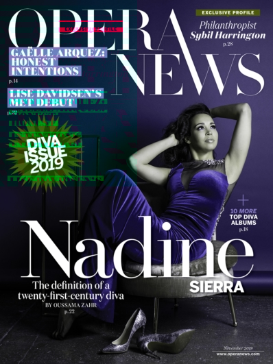 Opera News November 01, 2019 Issue Cover