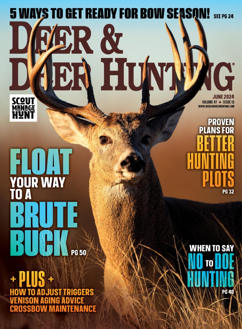 Deer-and-Deer-Hunting June 01, 2024 Issue Cover