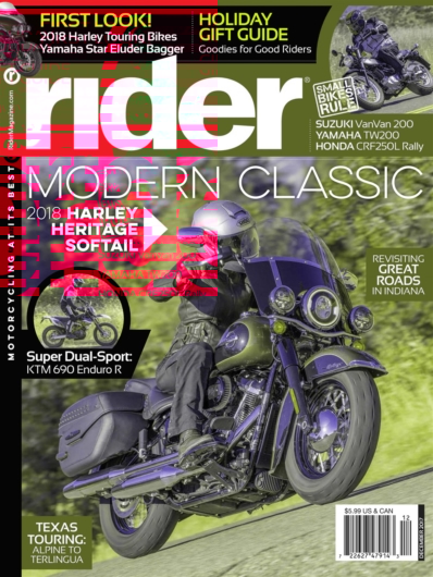Rider December 01, 2017 Issue Cover