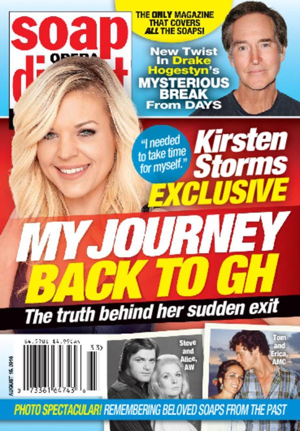 Soap-Opera-Digest August 15, 2016 Issue Cover