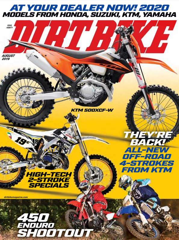Dirt-Bike August 01, 2019 Issue Cover
