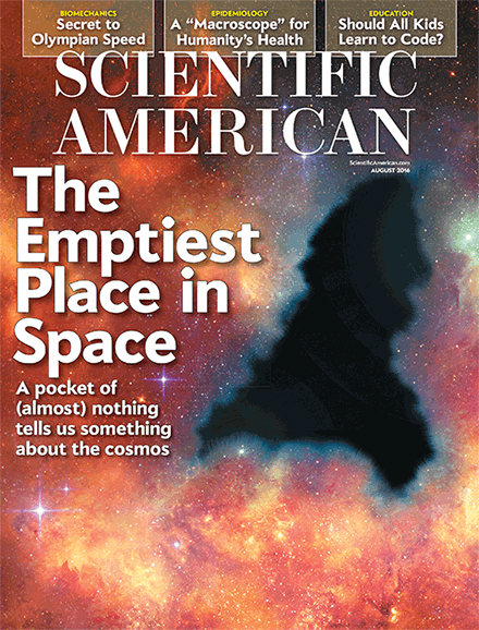 Scientific-American August 01, 2016 Issue Cover
