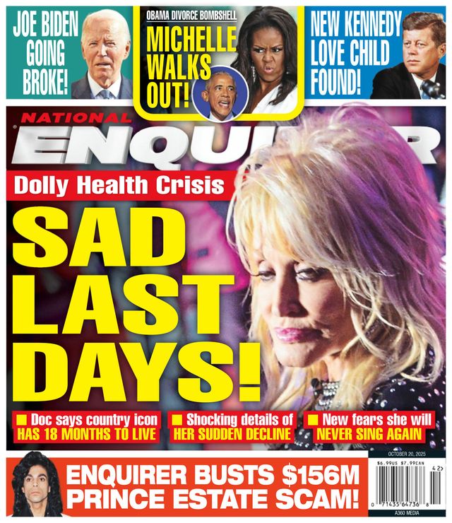 National Enquirer October 20, 2025 Issue Cover