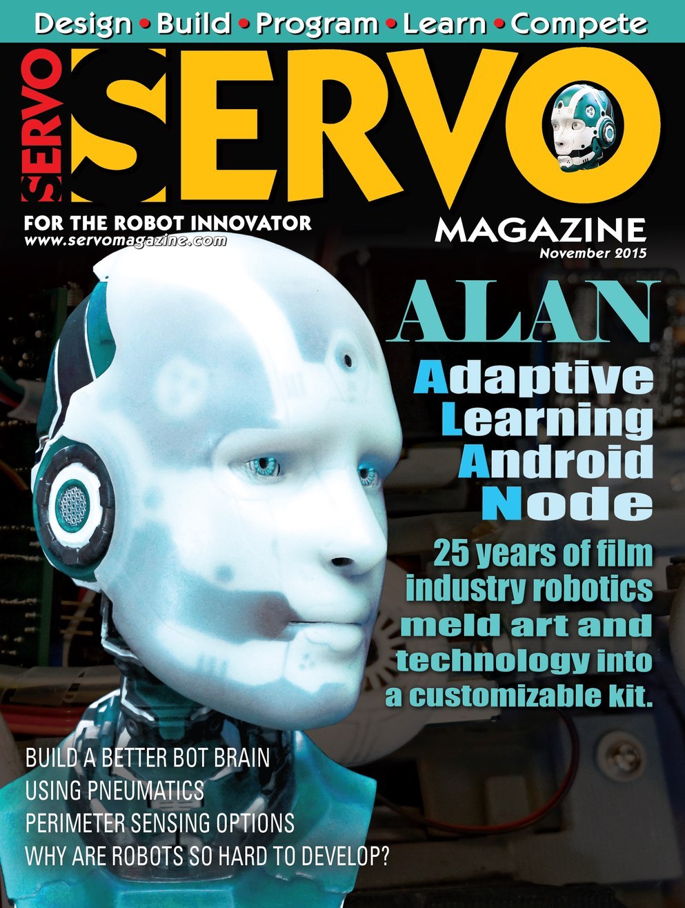Servo-Magazine November 01, 2015 Issue Cover