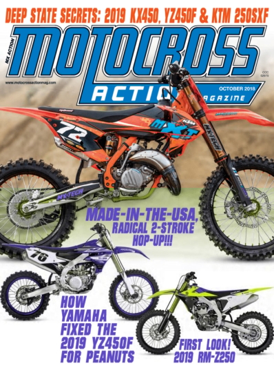 Motocross Action October 01, 2018 Issue Cover