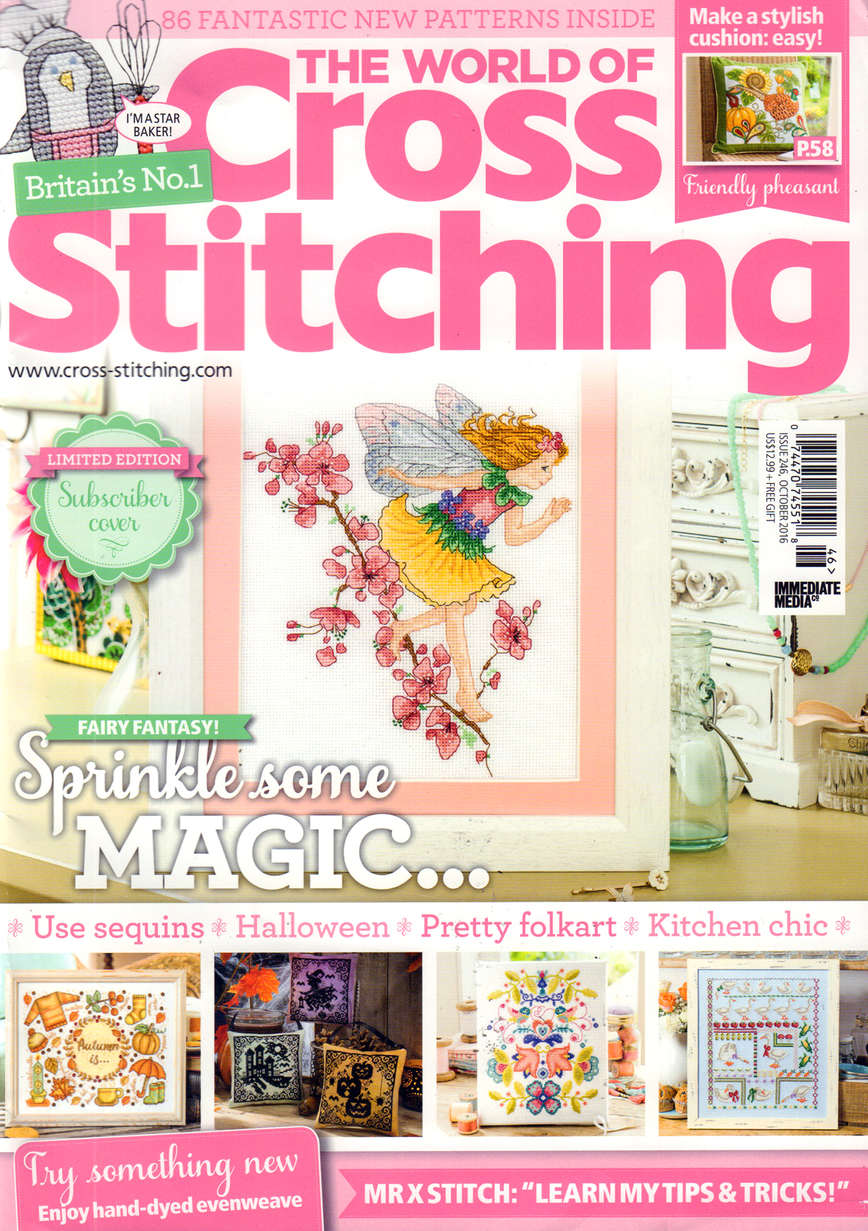 The-World-of-Cross-Stitching October 01, 2016 Issue Cover