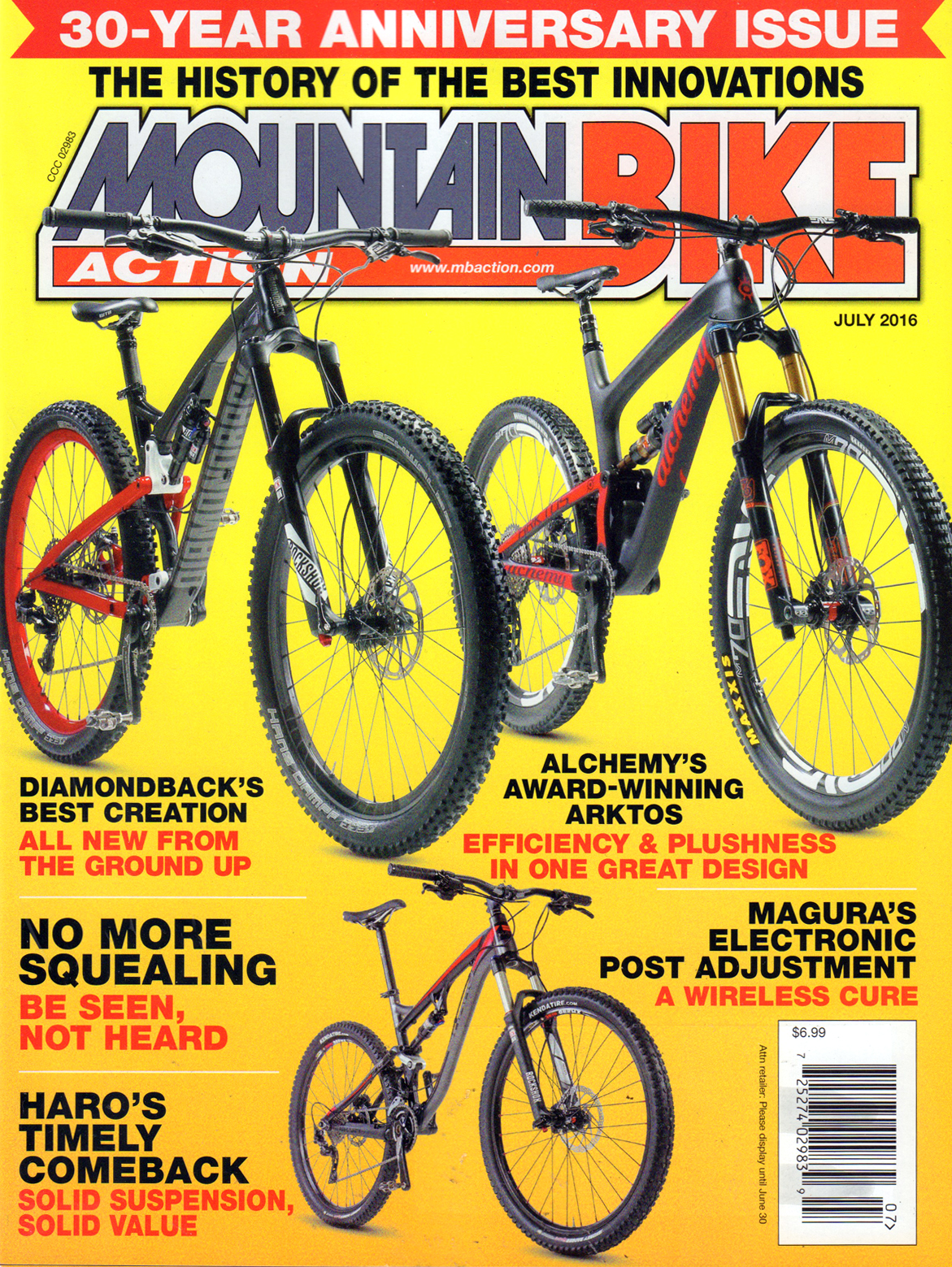 Mountain-Bike-Action July 01, 2016 Issue Cover