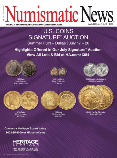 Numismatic News July 08, 2025 Issue Cover