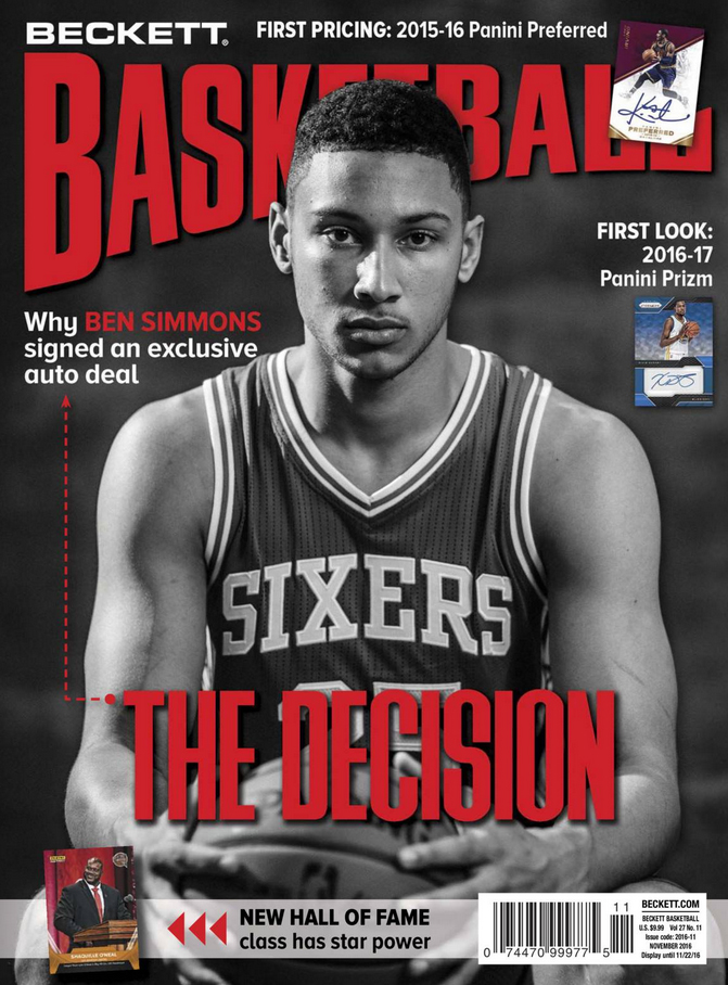 Beckett-Basketball November 01, 2016 Issue Cover