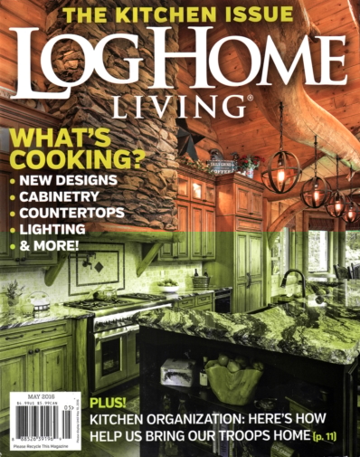 Log and Timber Home Living May 01, 2016 Issue Cover