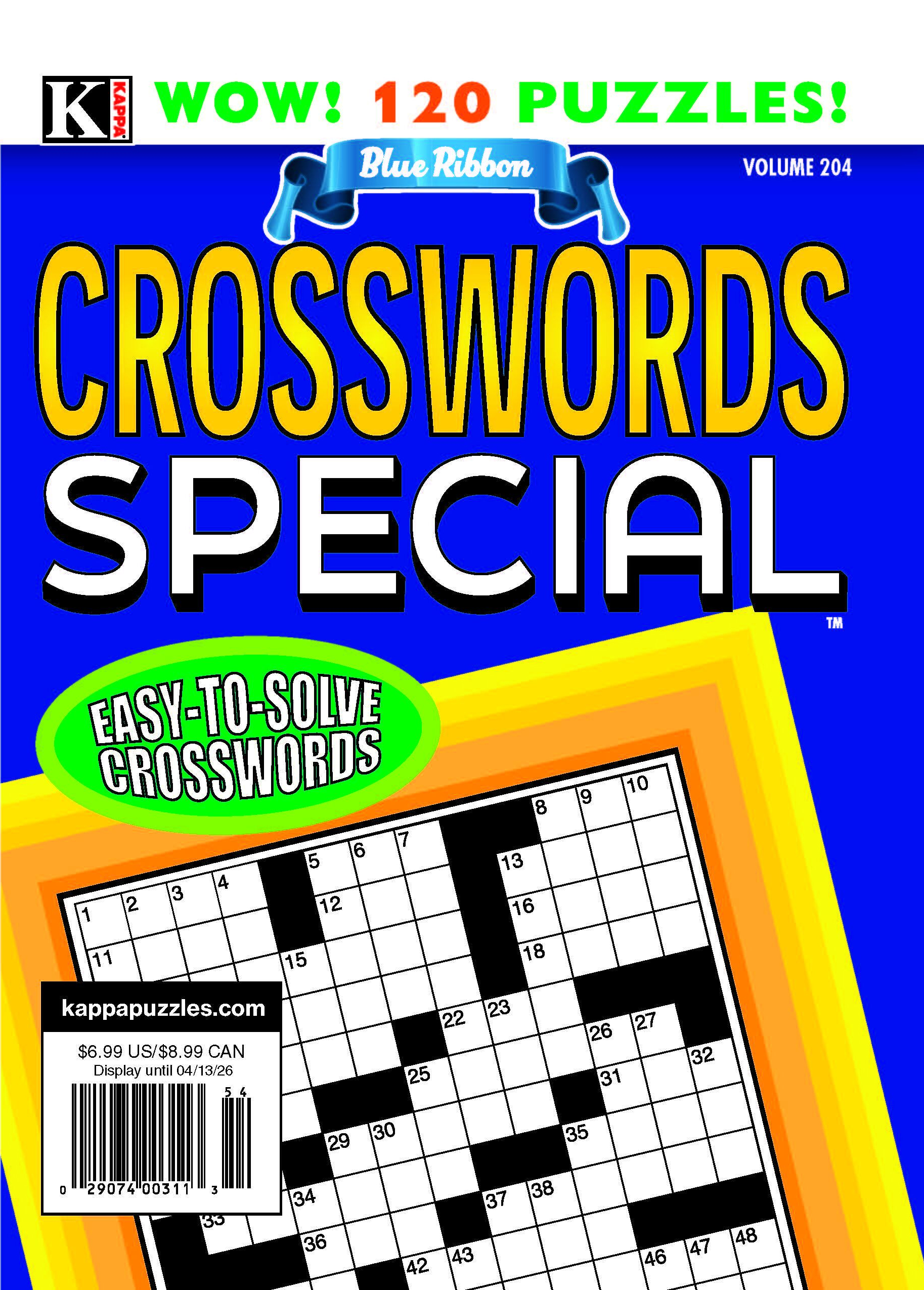Blue Ribbon Crosswords Special April 01, 2026 Issue Cover