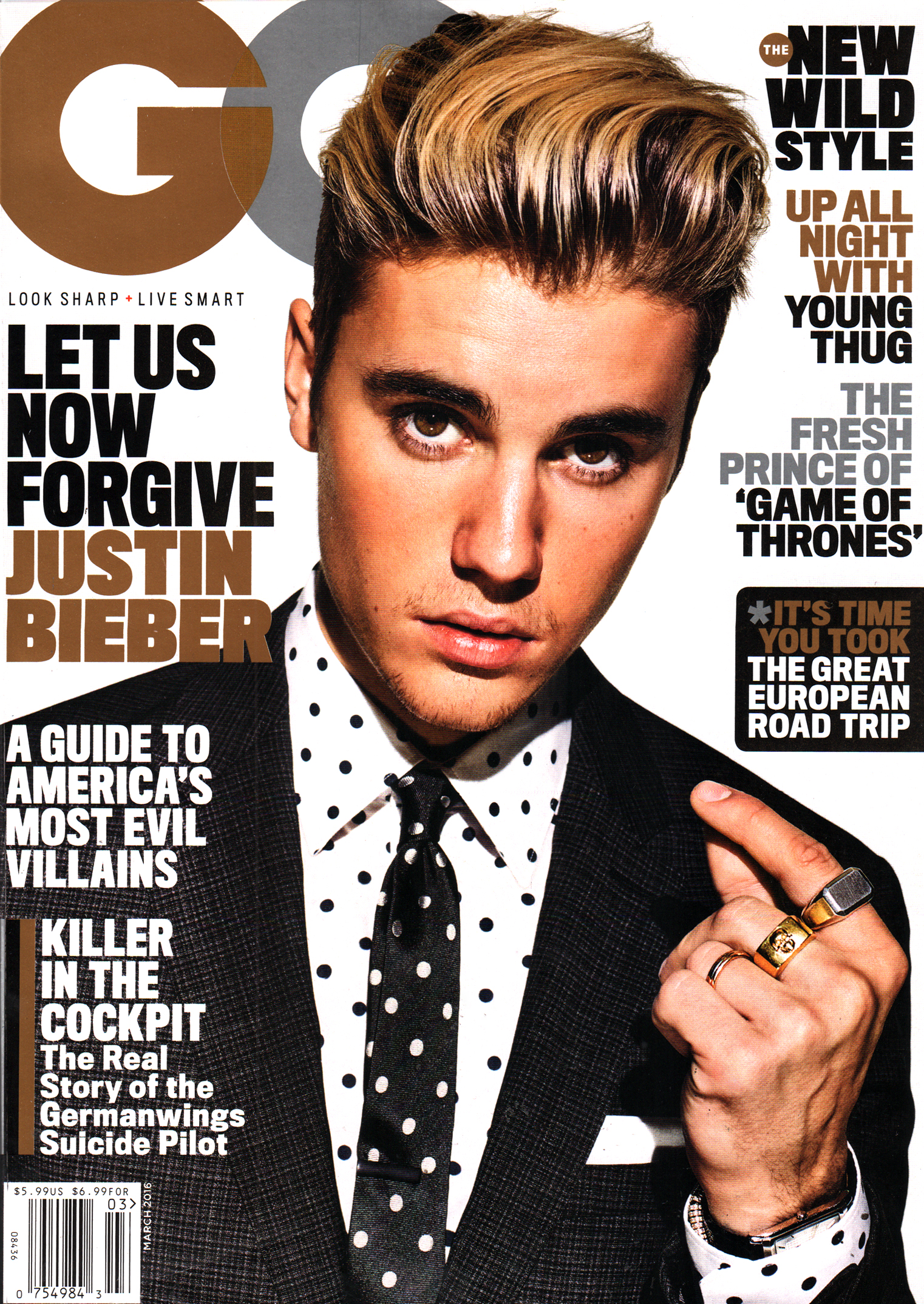 Gentlemens-Quarterly---GQ March 01, 2016 Issue Cover