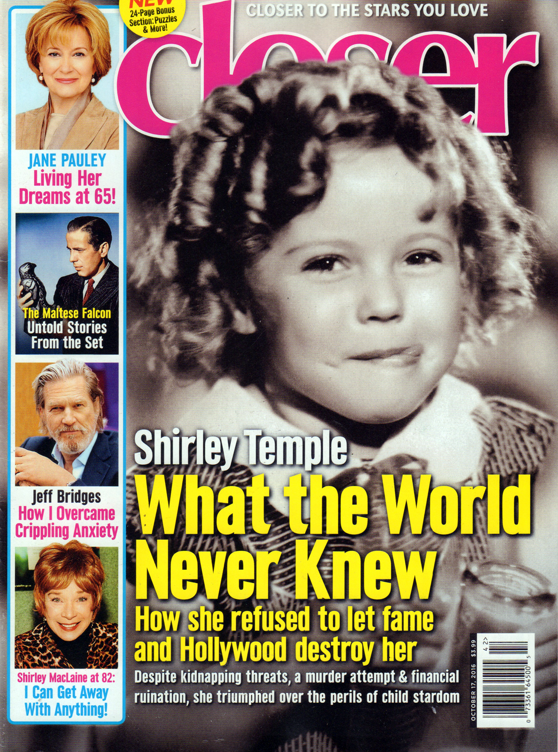 Closer October 17, 2016 Issue Cover