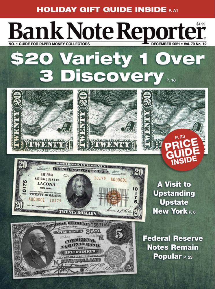 Bank-Note-Reporter December 01, 2021 Issue Cover