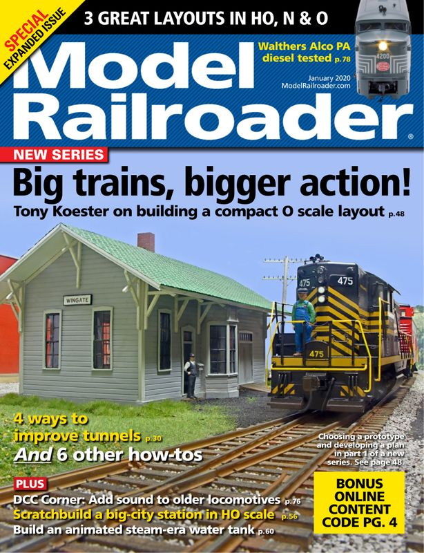 Model-Railroader January 01, 2020 Issue Cover