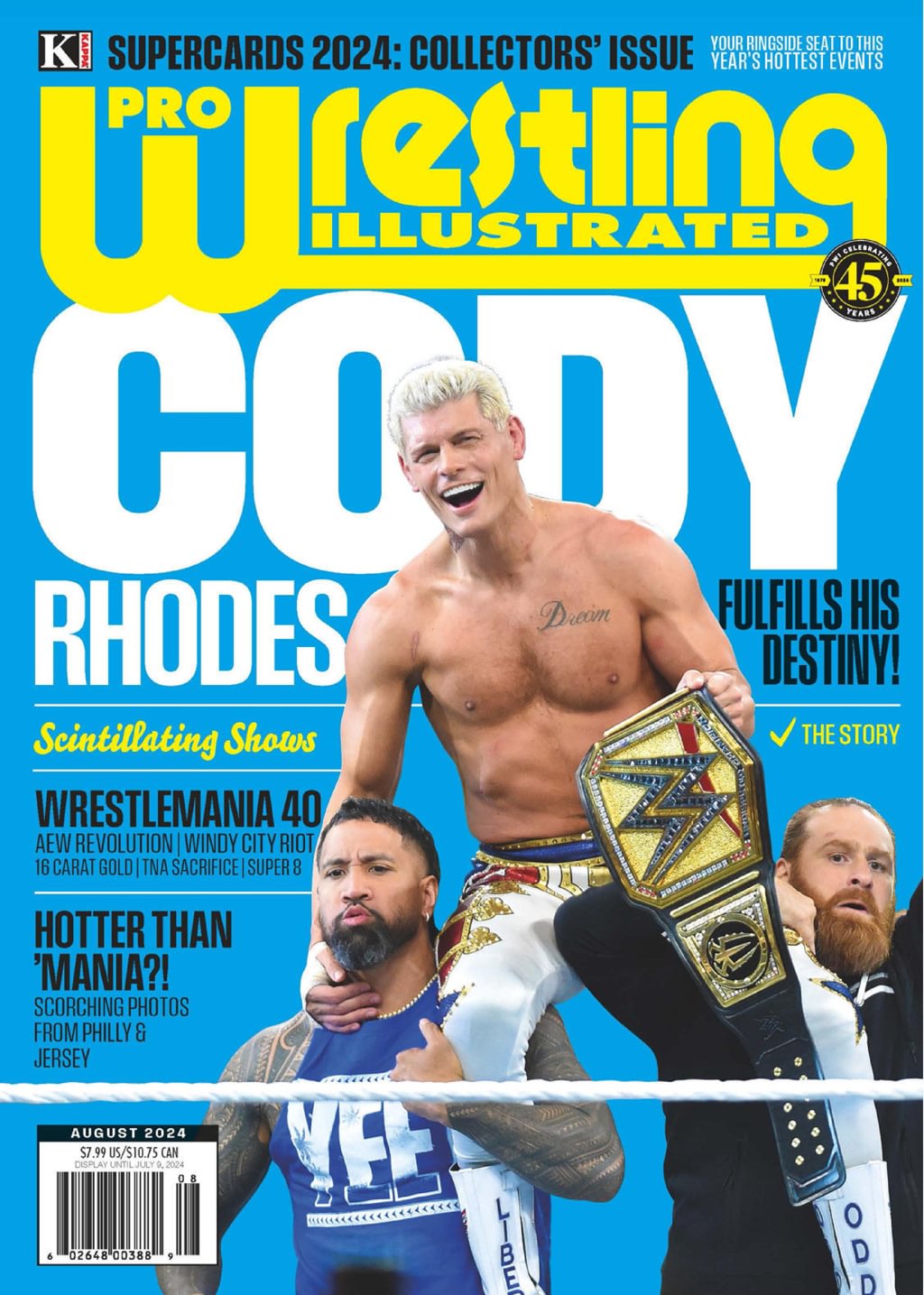 Pro-Wrestling-Illustrated August 01, 2024 Issue Cover