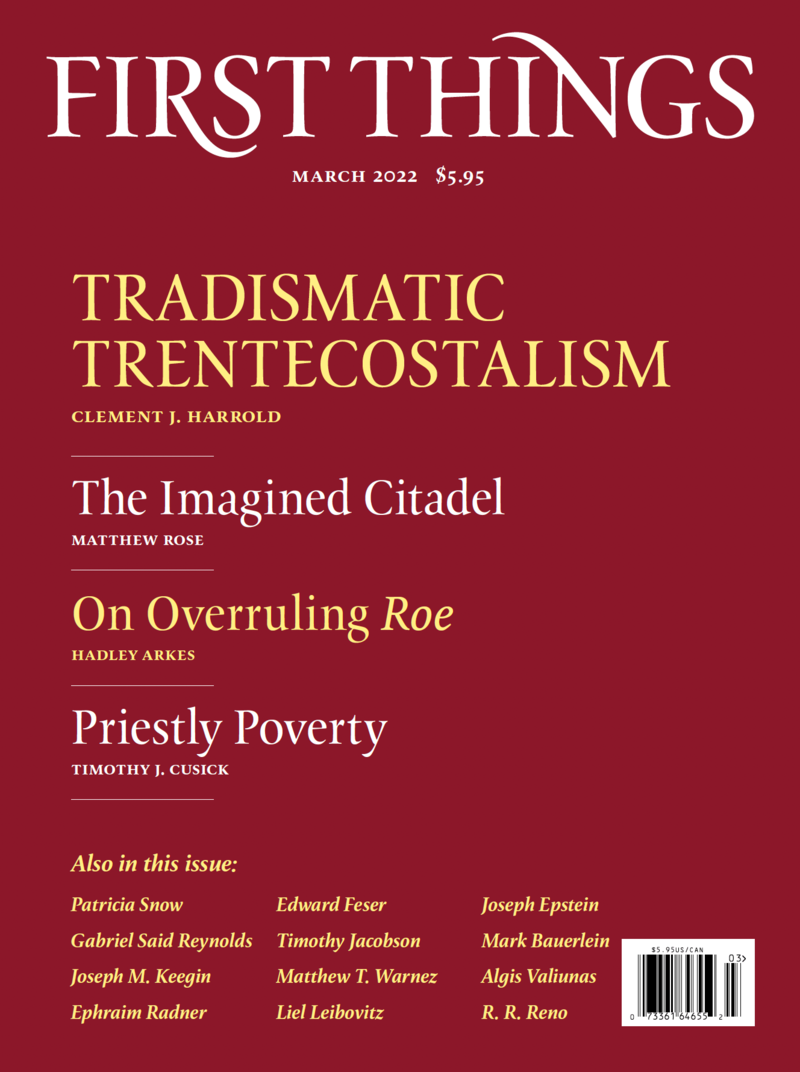 First-Things March 01, 2022 Issue Cover