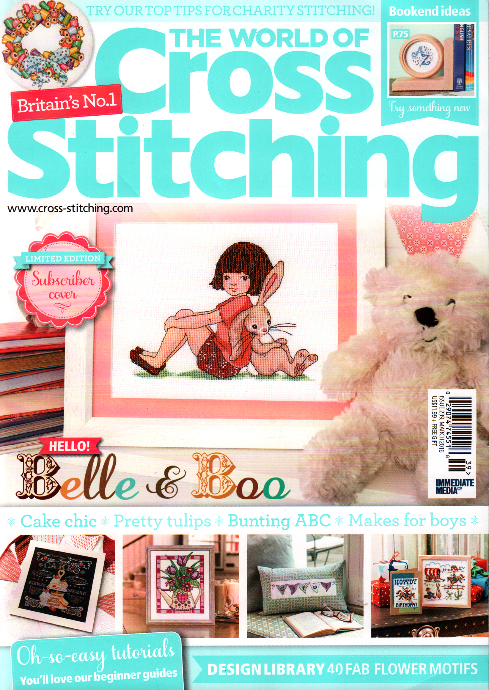 The-World-of-Cross-Stitching March 01, 2016 Issue Cover