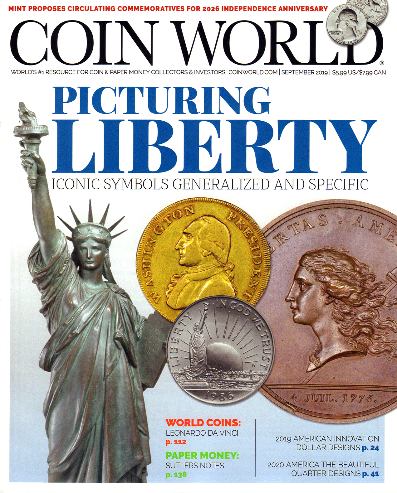 Coin-World-Weekly September 01, 2019 Issue Cover