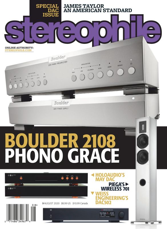 Stereophile August 01, 2020 Issue Cover