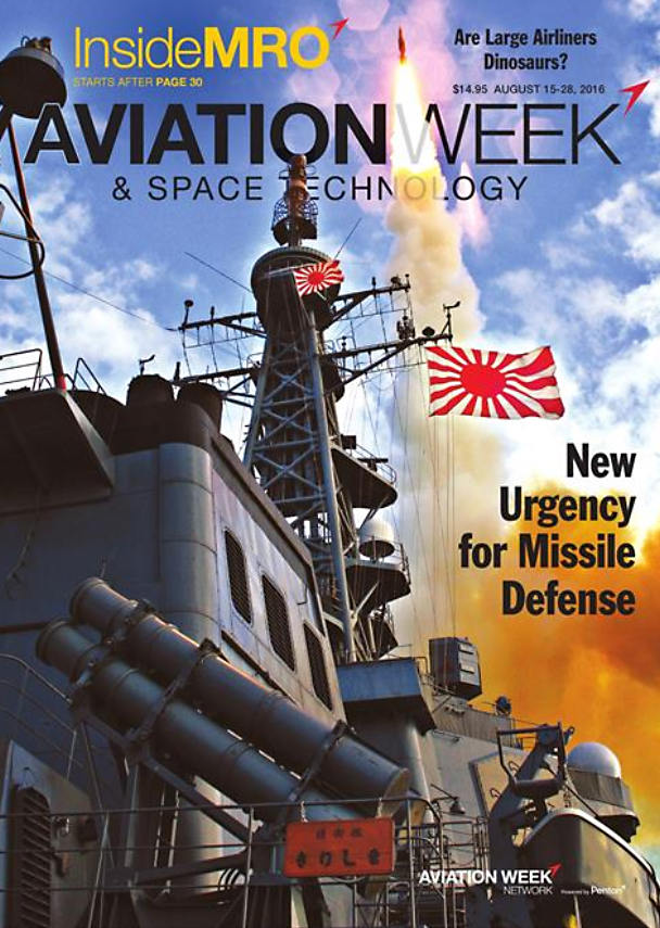Aviation-Week-and-Space-Technology August 15, 2016 Issue Cover