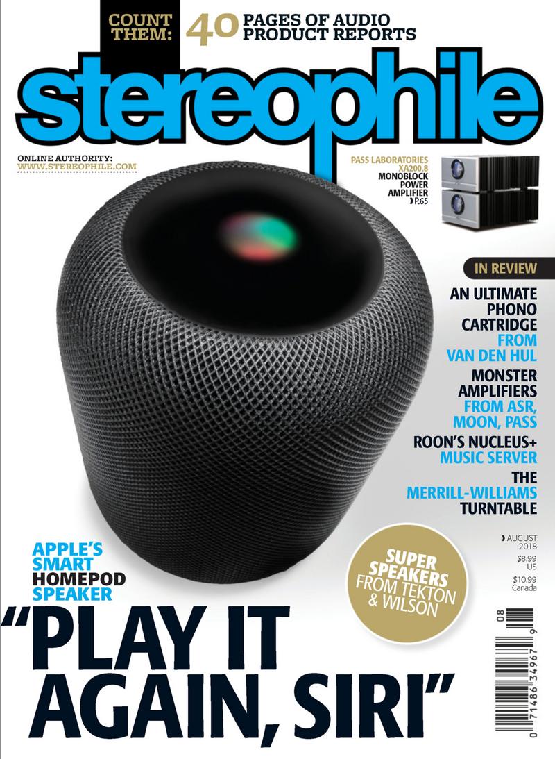 Stereophile August 01, 2018 Issue Cover