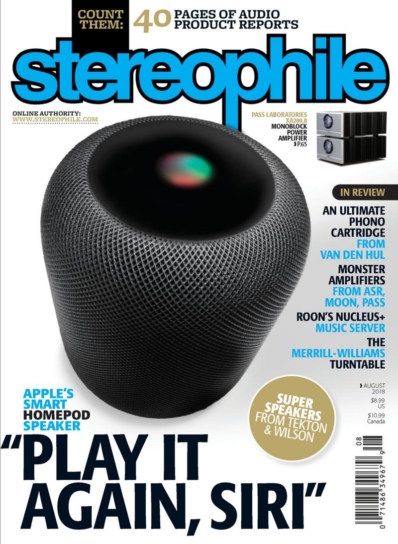 Stereophile August 01, 2018 Issue Cover