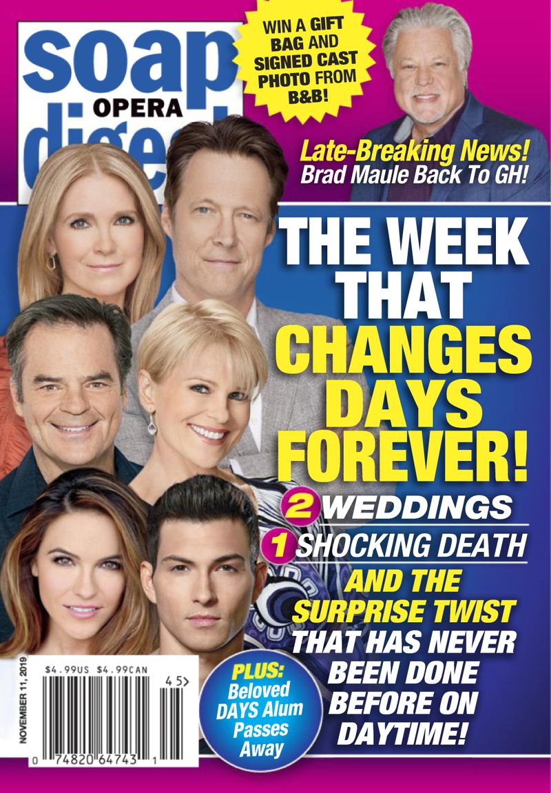 Soap-Opera-Digest November 11, 2019 Issue Cover