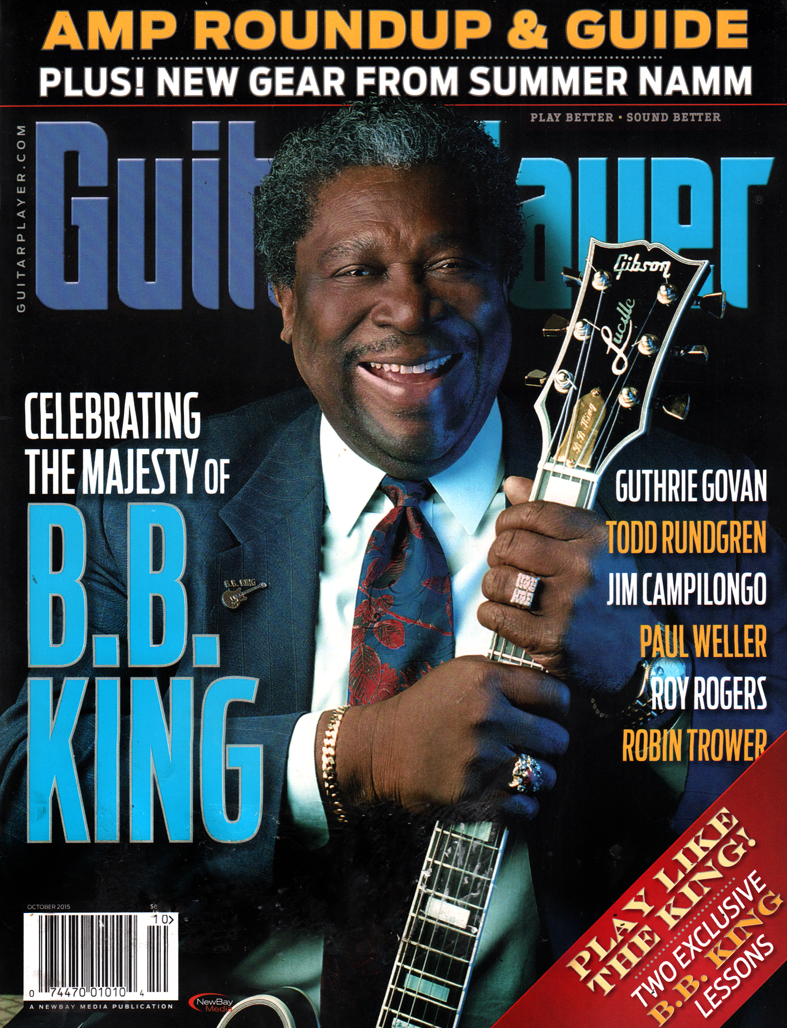 Guitar-Player October 01, 2015 Issue Cover