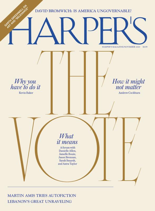 Harpers November 01, 2020 Issue Cover
