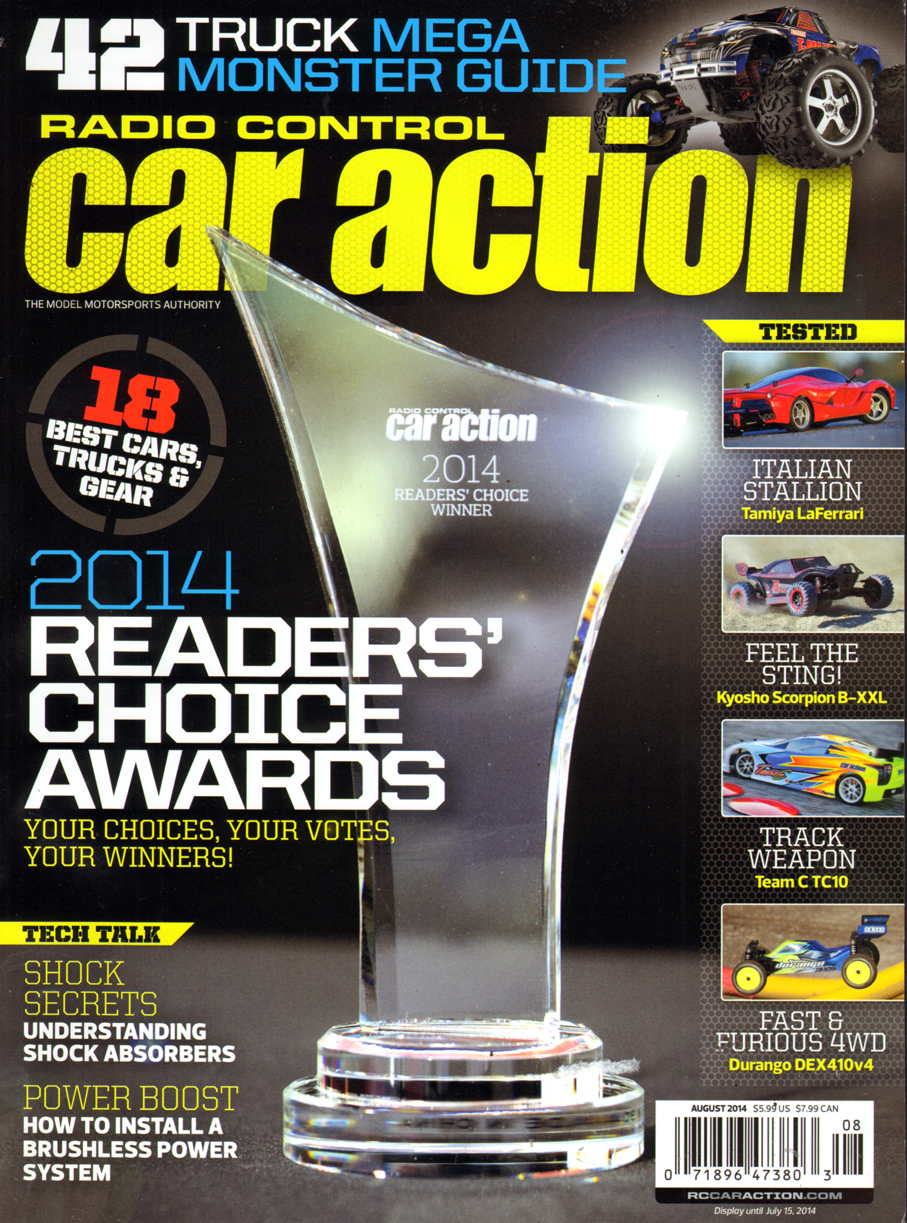 Radio-Control-Car-Action August 01, 2014 Issue Cover