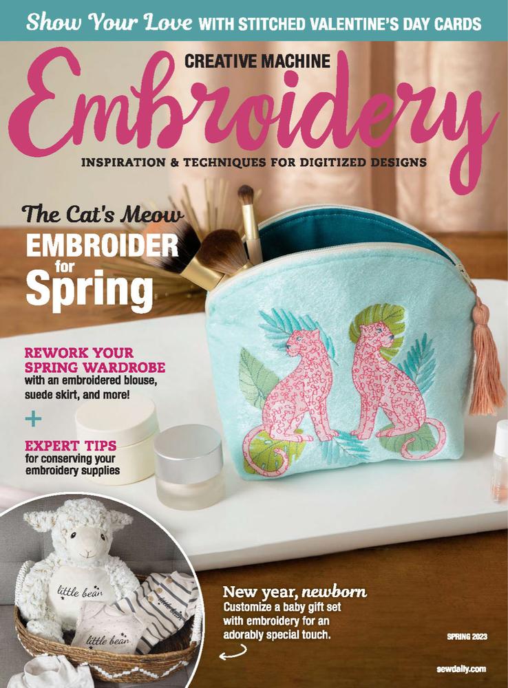 Creative-Machine-Embroidery March 01, 2023 Issue Cover