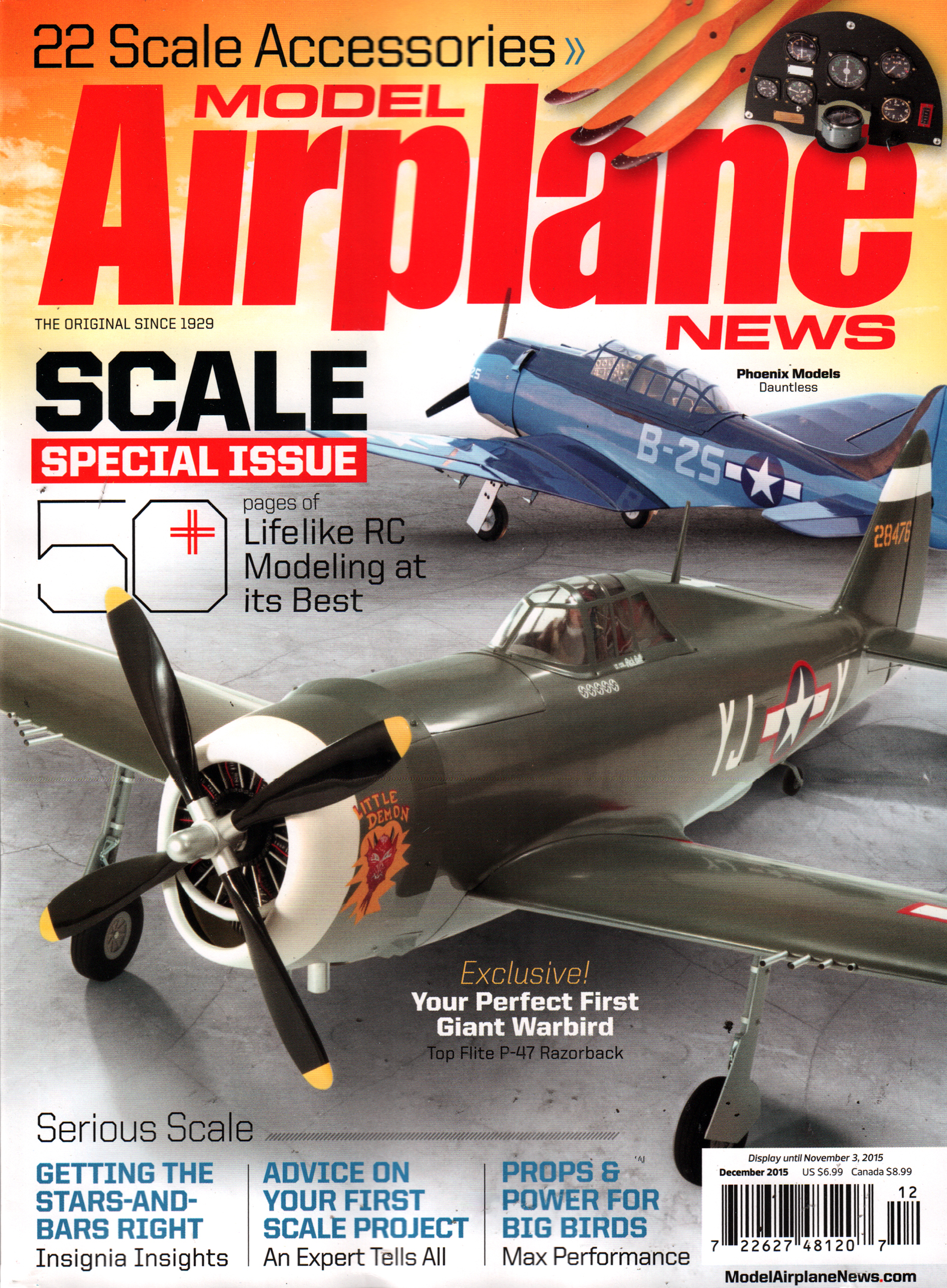Model-Airplane-News December 01, 2015 Issue Cover