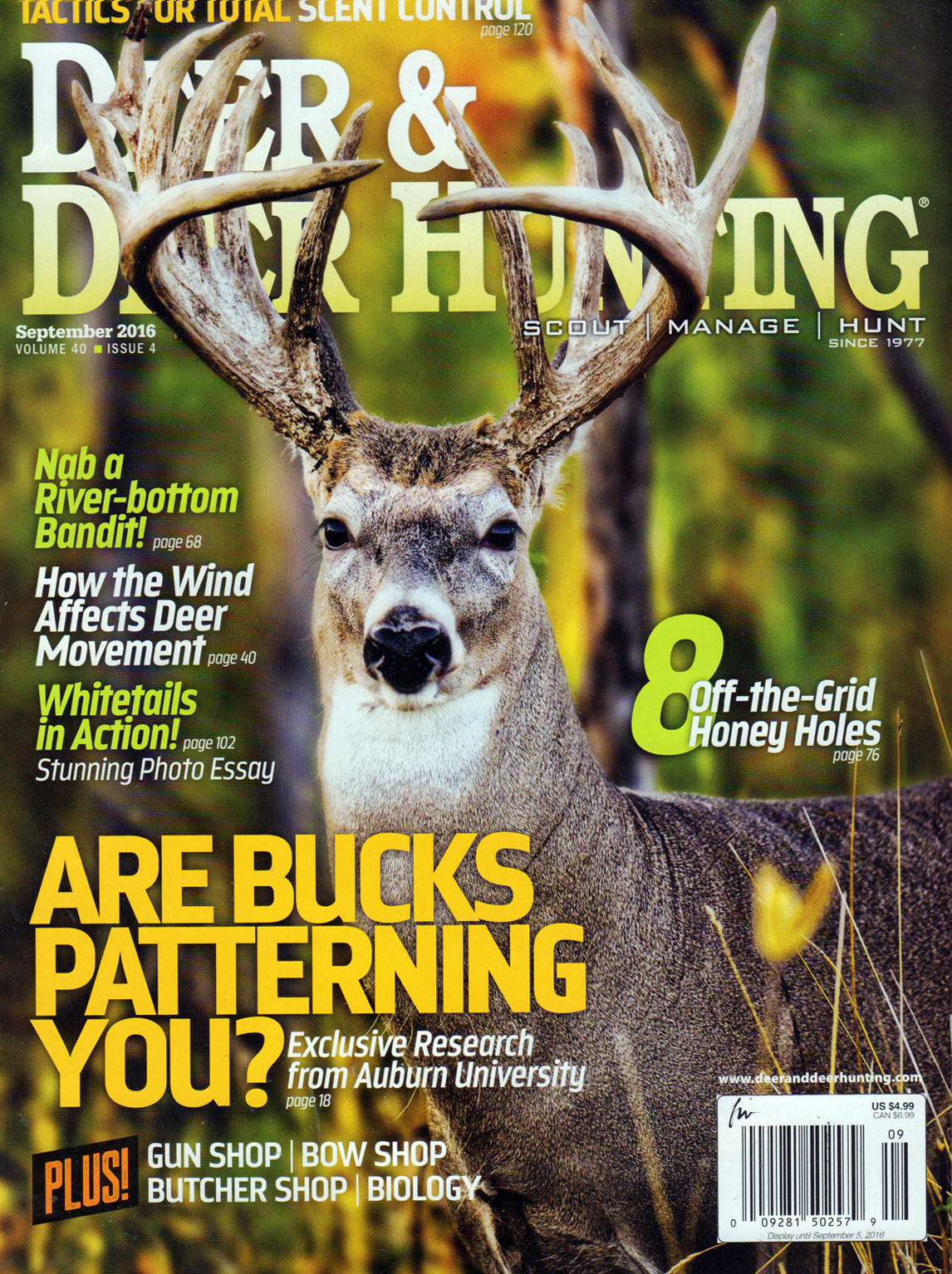 Deer-and-Deer-Hunting September 01, 2016 Issue Cover