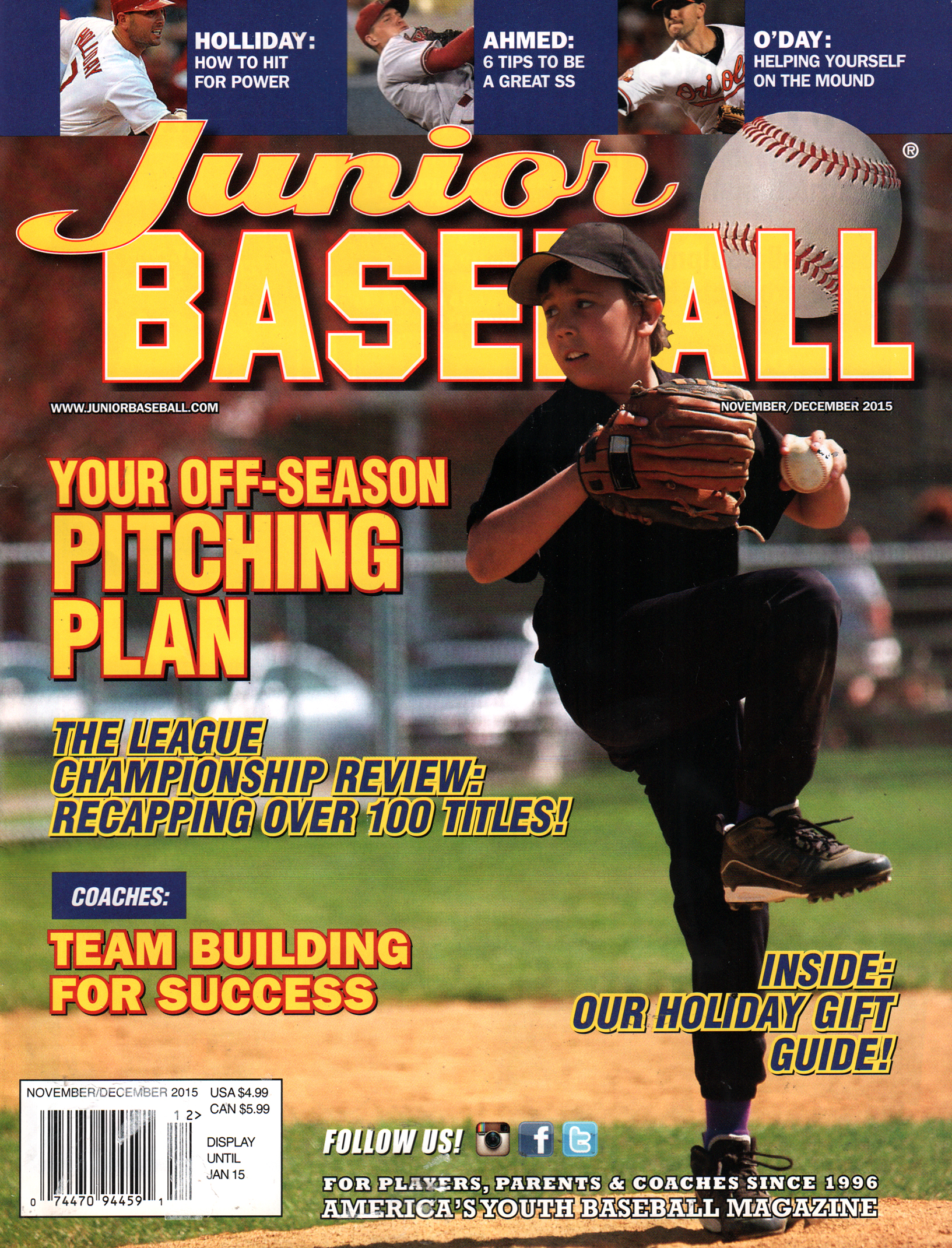 Junior-Baseball November 01, 2015 Issue Cover