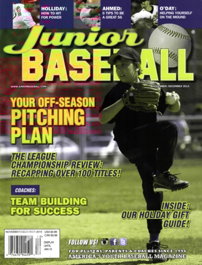 Junior Baseball November 01, 2015 Issue Cover