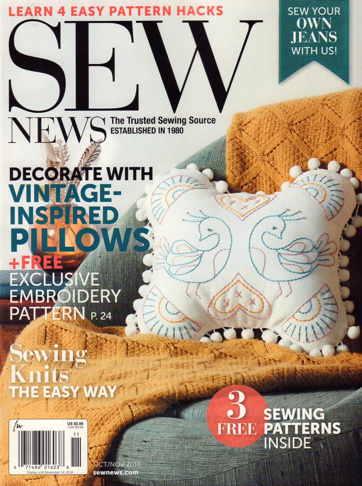 Sew-News October 01, 2016 Issue Cover