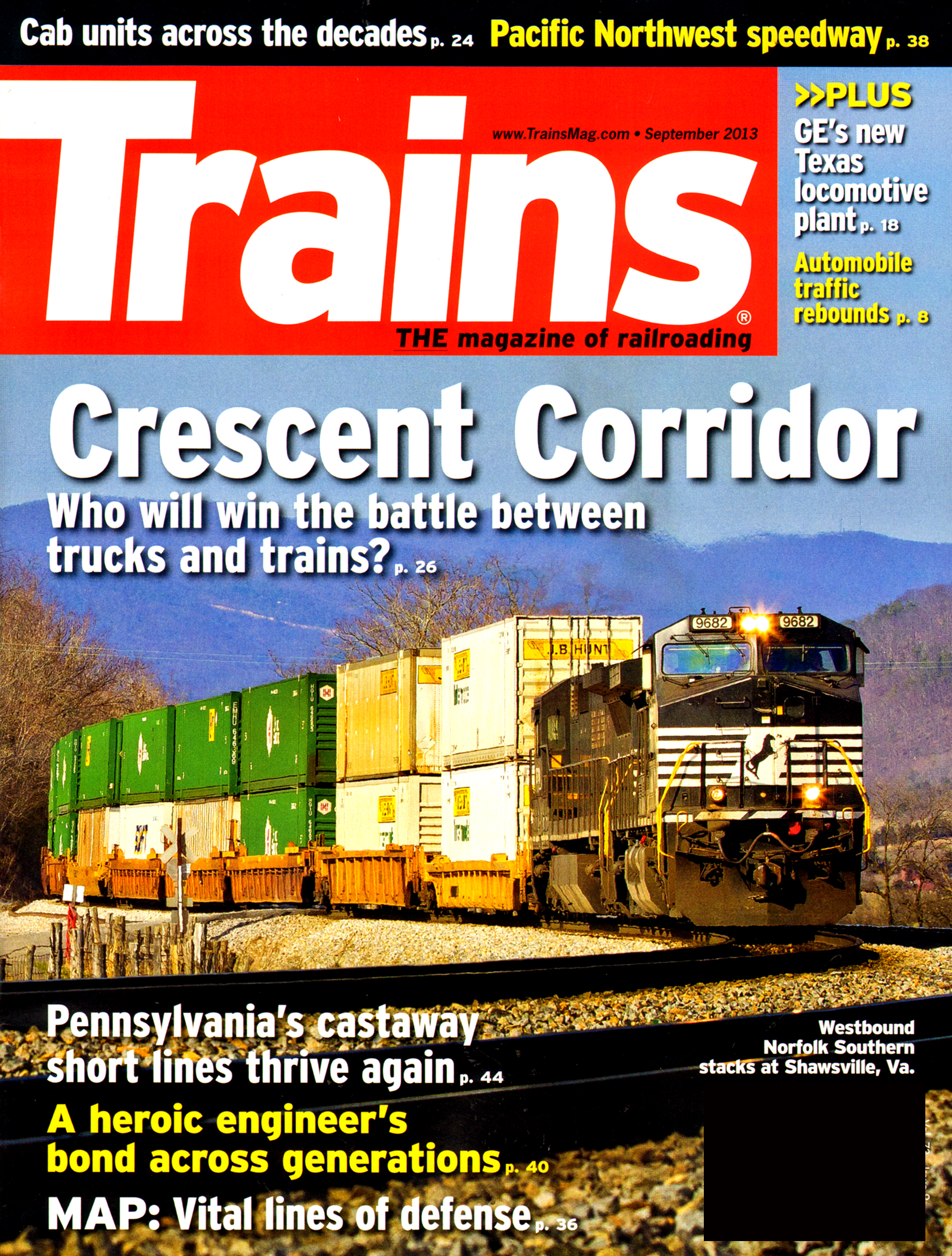 Trains September 01, 2013 Issue Cover