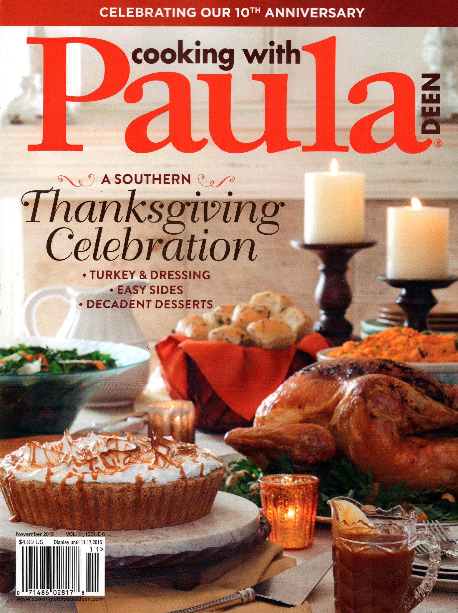 Cooking-With-Paula-Deen November 01, 2015 Issue Cover